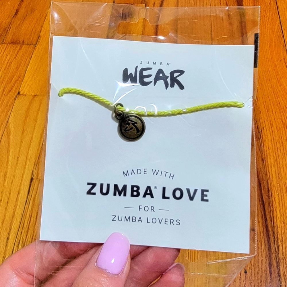 Zumba Fitness Green Love Bracelet